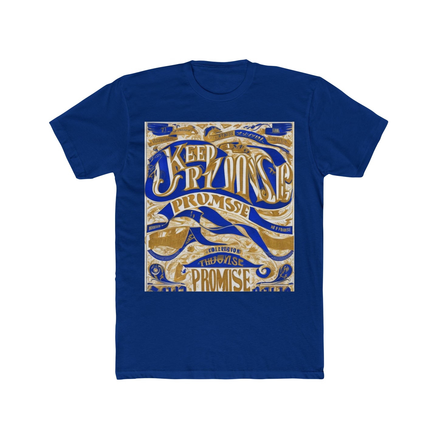 boostlete-am-crew-type-keep-the-promise-split-engraved-0101 — Unisex Cotton Crew Tee (NL 3600)