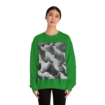 boostlete-field-day-pattern-topographic-isometric-0211 — Unisex Heavy Blend Crewneck Sweatshirt (Gildan)