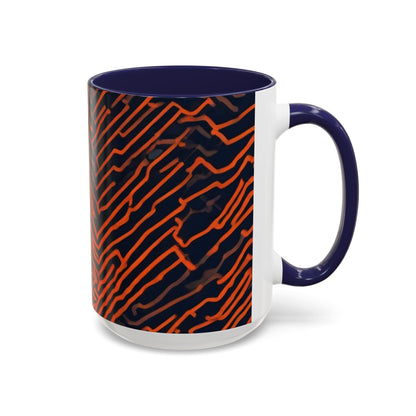 boostlete-field-day-pattern-ekg-modern-0087 — Accent Mug 11oz/15oz