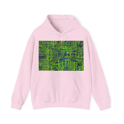boostlete-quiet-power-pattern-stair-steps-industrial-0751 — Unisex Heavy Blend Hoodie (G18500)