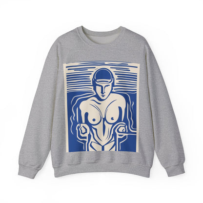 boostlete-boost-mode-icon-swimmer-motion-vector-0062 — Unisex Heavy Blend Crewneck Sweatshirt (Gildan)
