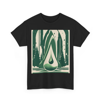 boostlete-quiet-power-icon-water-glitch-retro-0186 — Unisex Heavy Cotton Tee (Gildan 5000)
