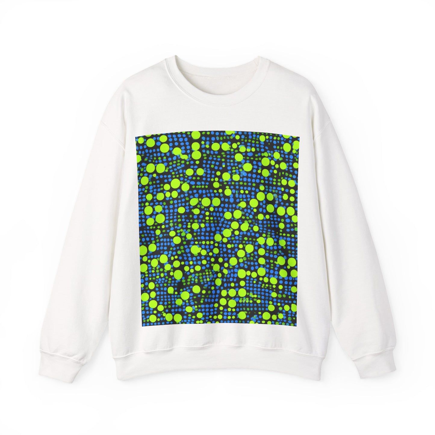 boostlete-mile-by-mile-pattern-dotted-geometric-0071 — Unisex Heavy Blend Crewneck Sweatshirt (Gildan)