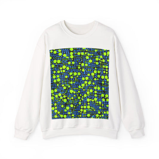 boostlete-mile-by-mile-pattern-dotted-geometric-0071 — Unisex Heavy Blend Crewneck Sweatshirt (Gildan)