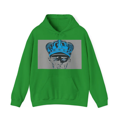 boostlete-am-crew-icon-crown-grainy-monoline-0022 — Unisex Heavy Blend Hooded Sweatshirt (Gildan)
