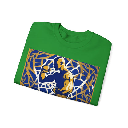 boostlete-field-day-scene-boxer-offset-paper-0776 — Unisex Heavy Blend Crewneck (G18000)