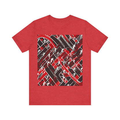 boostlete-pr-season-scene-marathoner-outline-modern-0124 — Unisex Jersey Short Sleeve (B+C 3001)