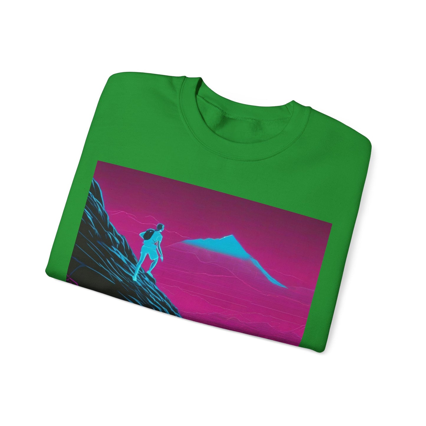 boostlete-boost-mode-scene-trail-neon-blueprint-0832 — Unisex Heavy Blend Crewneck (G18000)