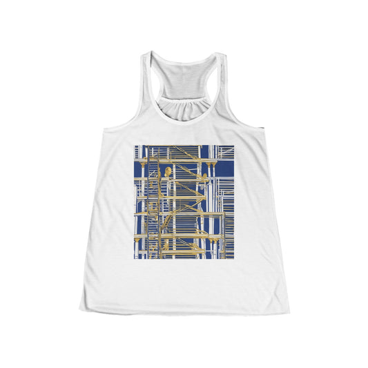 boostlete-rise-grind-icon-ladder-high-engraved-0238 — Women's Flowy Racerback Tank (B+C 8800)
