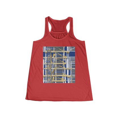 boostlete-rise-grind-icon-ladder-high-engraved-0238 — Women's Flowy Racerback Tank (B+C 8800)