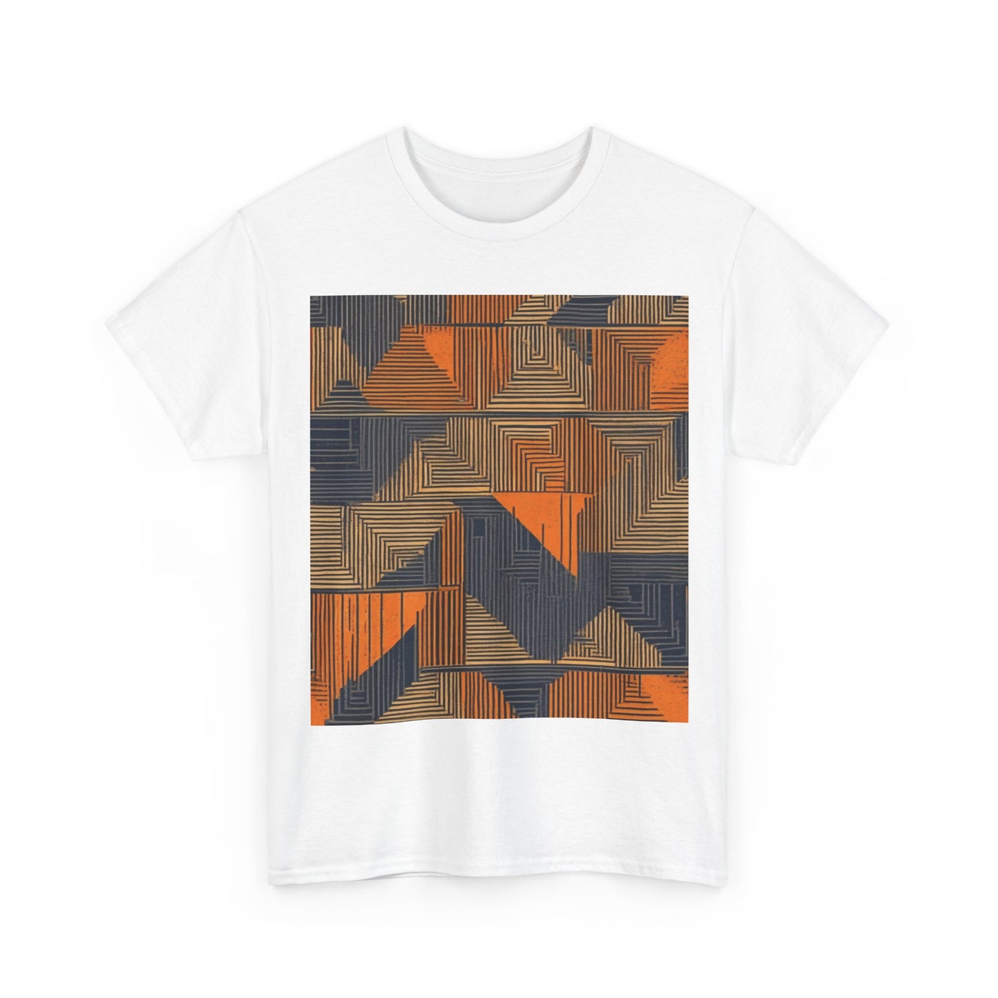 boostlete-field-day-pattern-stair-steps-geometric-0055 — Unisex Heavy Cotton Tee (Gildan 5000)