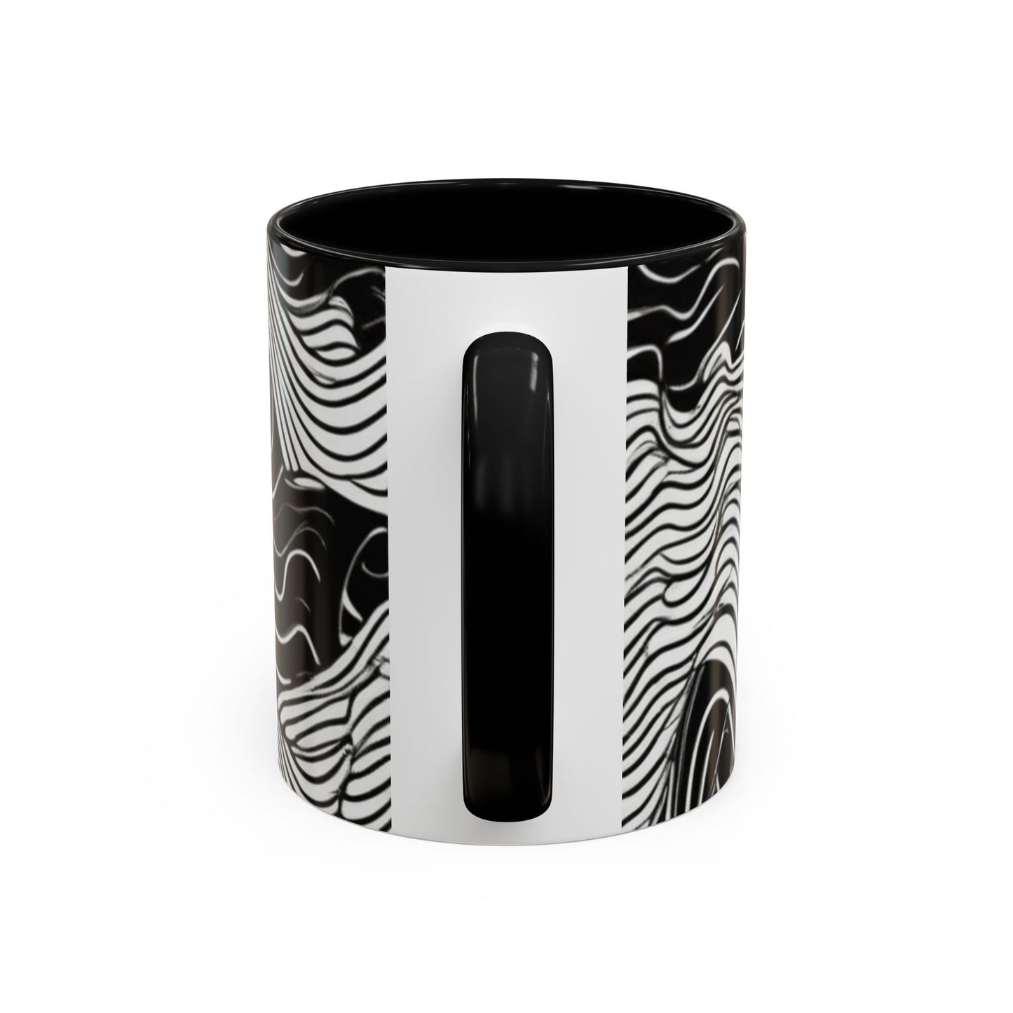 boostlete-field-day-pattern-topographic-line-art-0239 — Accent Mug 11oz/15oz