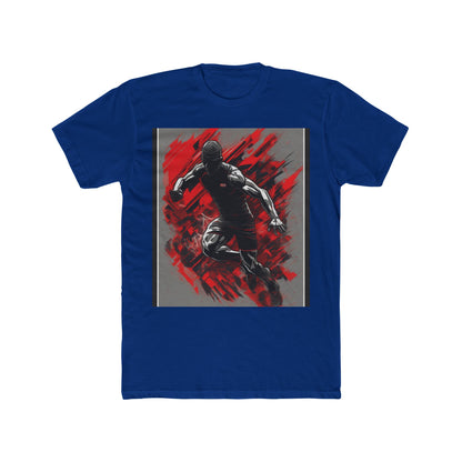 boostlete-field-day-scene-sprinter-glitch-badge-0284 — Unisex Cotton Crew Tee (NL 3600)