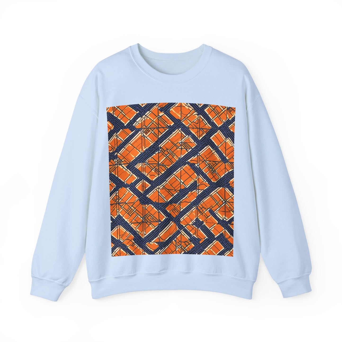 boostlete-boost-mode-pattern-plate-number-monoline-0571 — Unisex Heavy Blend Crewneck (G18000)