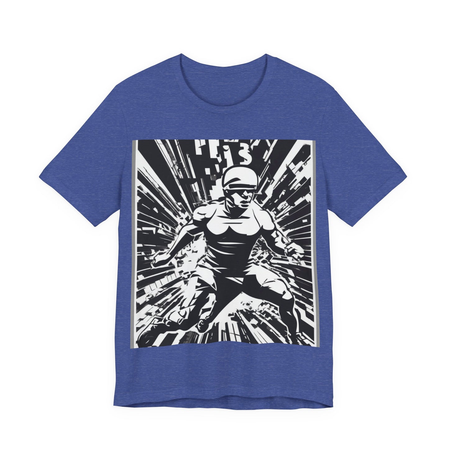 boostlete-field-day-scene-sprinter-halftone-bold-0148 — Unisex Jersey Short Sleeve (B+C 3001)