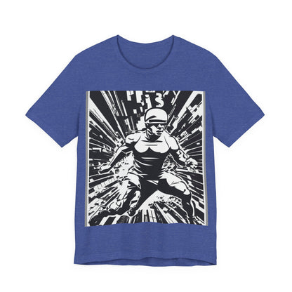 boostlete-field-day-scene-sprinter-halftone-bold-0148 — Unisex Jersey Short Sleeve (B+C 3001)