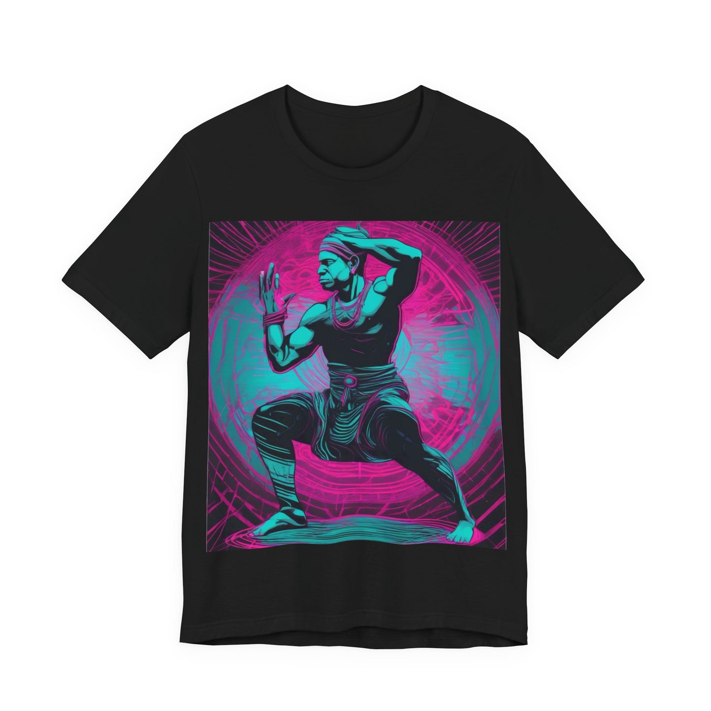 boostlete-rise-grind-scene-yogi-motion-line-art-0240 — Unisex Jersey Short Sleeve (B+C 3001)