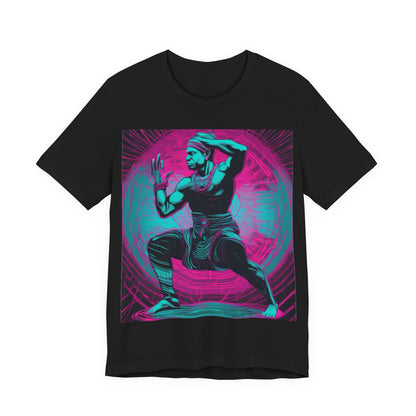 boostlete-rise-grind-scene-yogi-motion-line-art-0240 — Unisex Jersey Short Sleeve (B+C 3001)