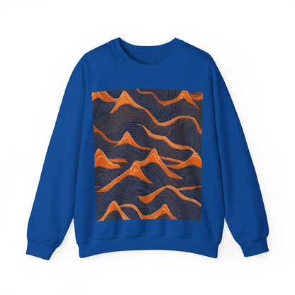 boostlete-boost-mode-pattern-topographic-engraved-0035 — Unisex Heavy Blend Crewneck Sweatshirt (Gildan)