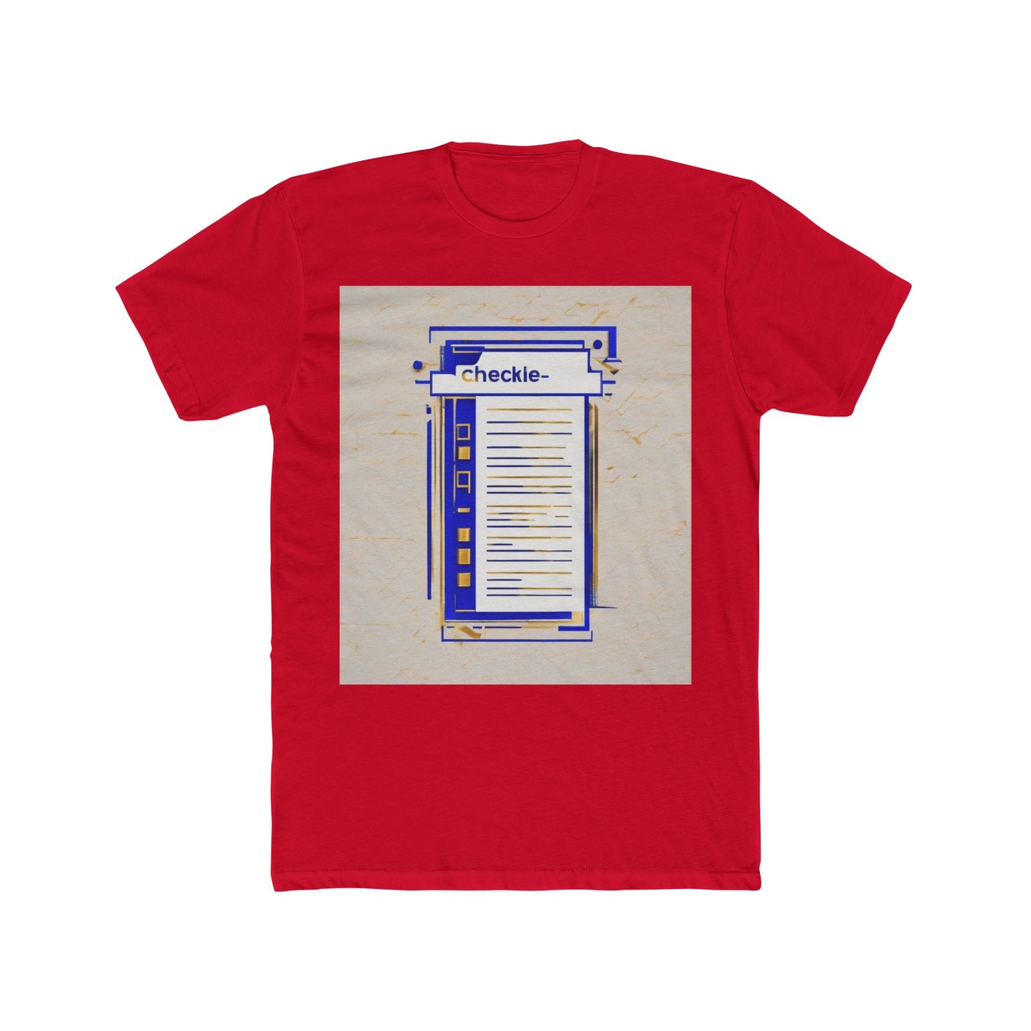 boostlete-am-crew-icon-checklist-glitch-badge-0018 — Unisex Cotton Crew Tee (NL 3600)
