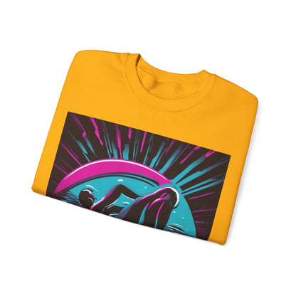 boostlete-pr-season-icon-swimmer-duotone-bold-0126 — Unisex Heavy Blend Crewneck Sweatshirt (Gildan)