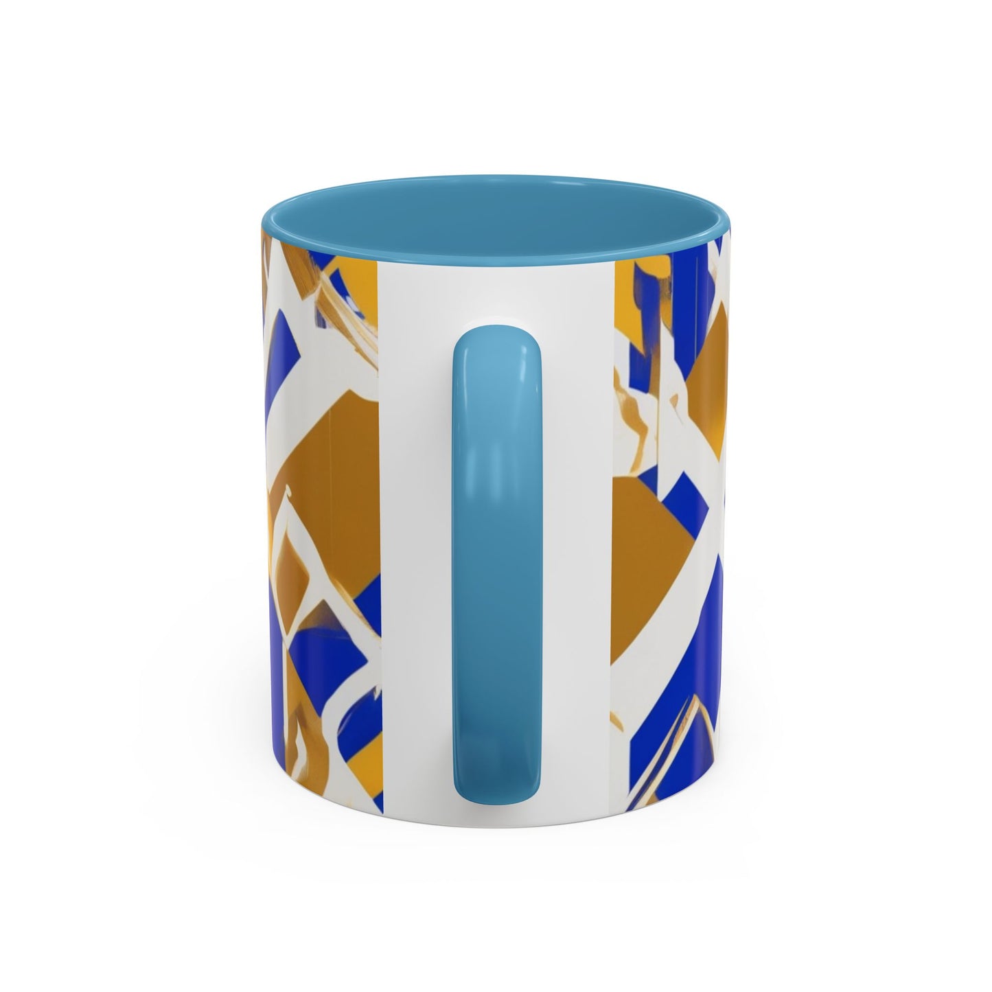 boostlete-field-day-icon-flame-glitch-geometric-0090 — Accent Mug 11oz/15oz