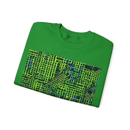 boostlete-quiet-power-pattern-stair-steps-industrial-0751 — Unisex Heavy Blend Crewneck (G18000)