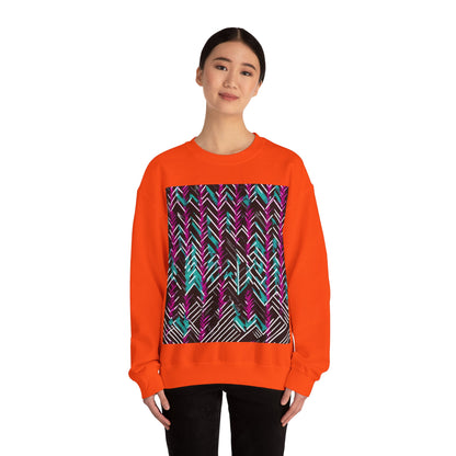 boostlete-recovery-progress-pattern-chevron-retro-0243 — Unisex Heavy Blend Crewneck (G18000)