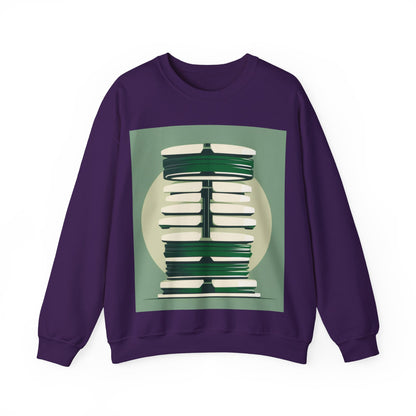 boostlete-recovery-progress-icon-barbell-glitch-vector-1746 — Unisex Heavy Blend Crewneck (G18000)