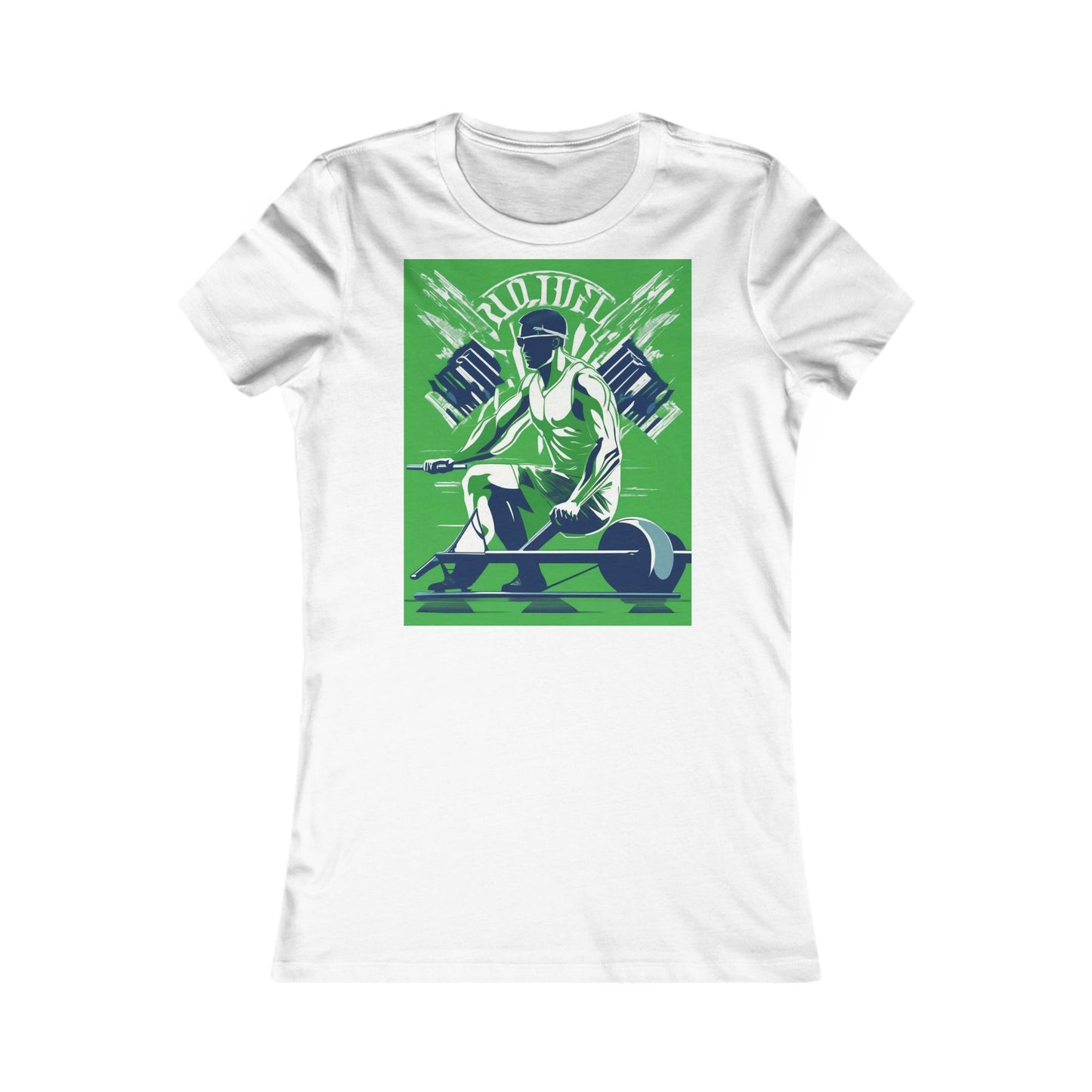 boostlete-am-crew-scene-rower-grainy-bold-0172 — Women's Favorite Tee (B+C 6004)