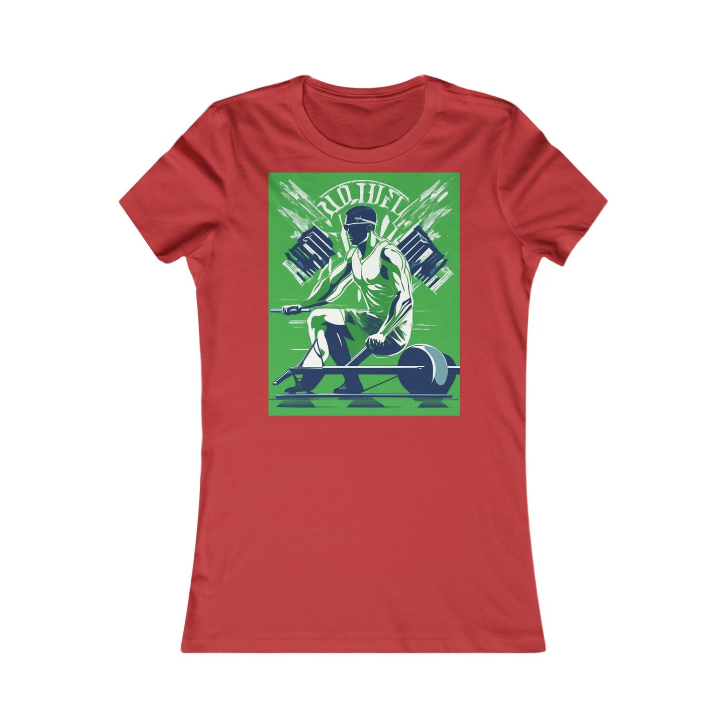 boostlete-am-crew-scene-rower-grainy-bold-0172 — Women's Favorite Tee (B+C 6004)