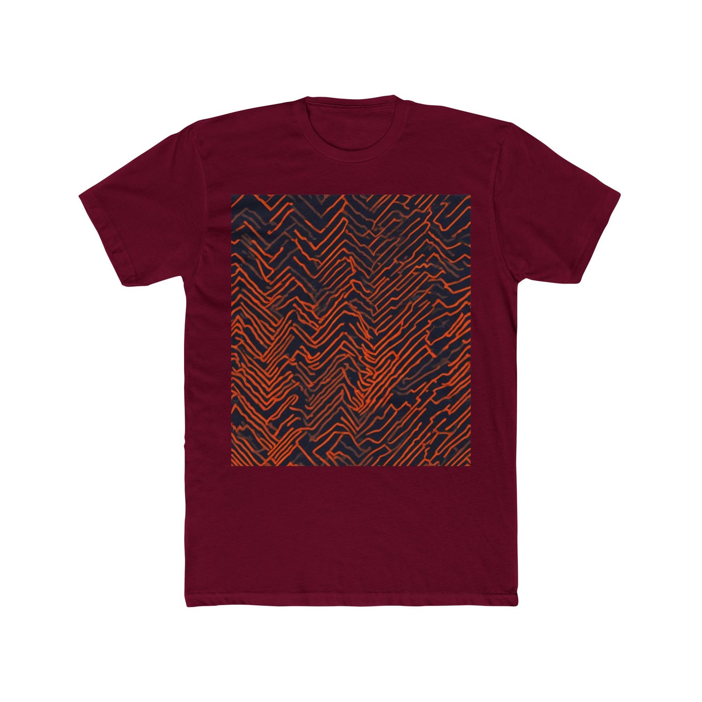 boostlete-field-day-pattern-ekg-modern-0087 — Unisex Cotton Crew Tee (NL 3600)