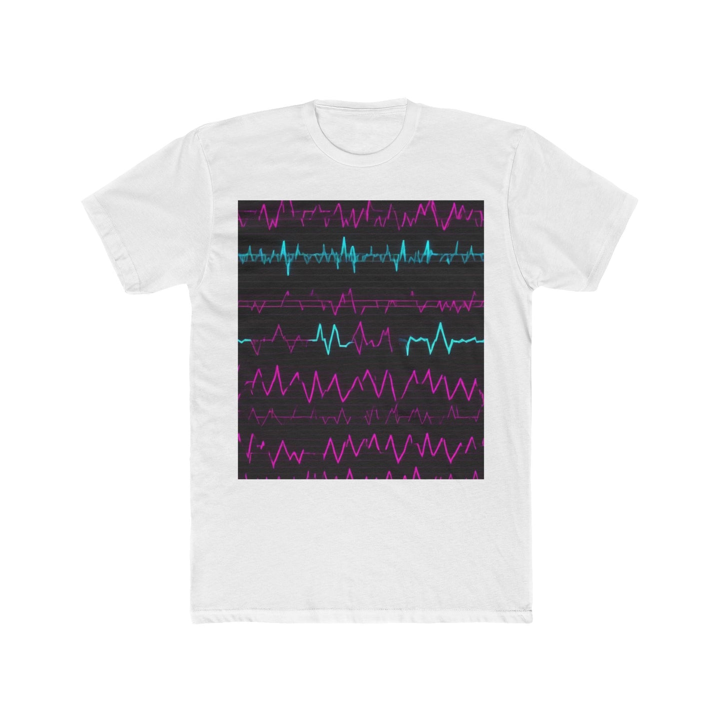 boostlete-boost-mode-pattern-ekg-modern-0111 — Unisex Cotton Crew Tee (NL 3600)