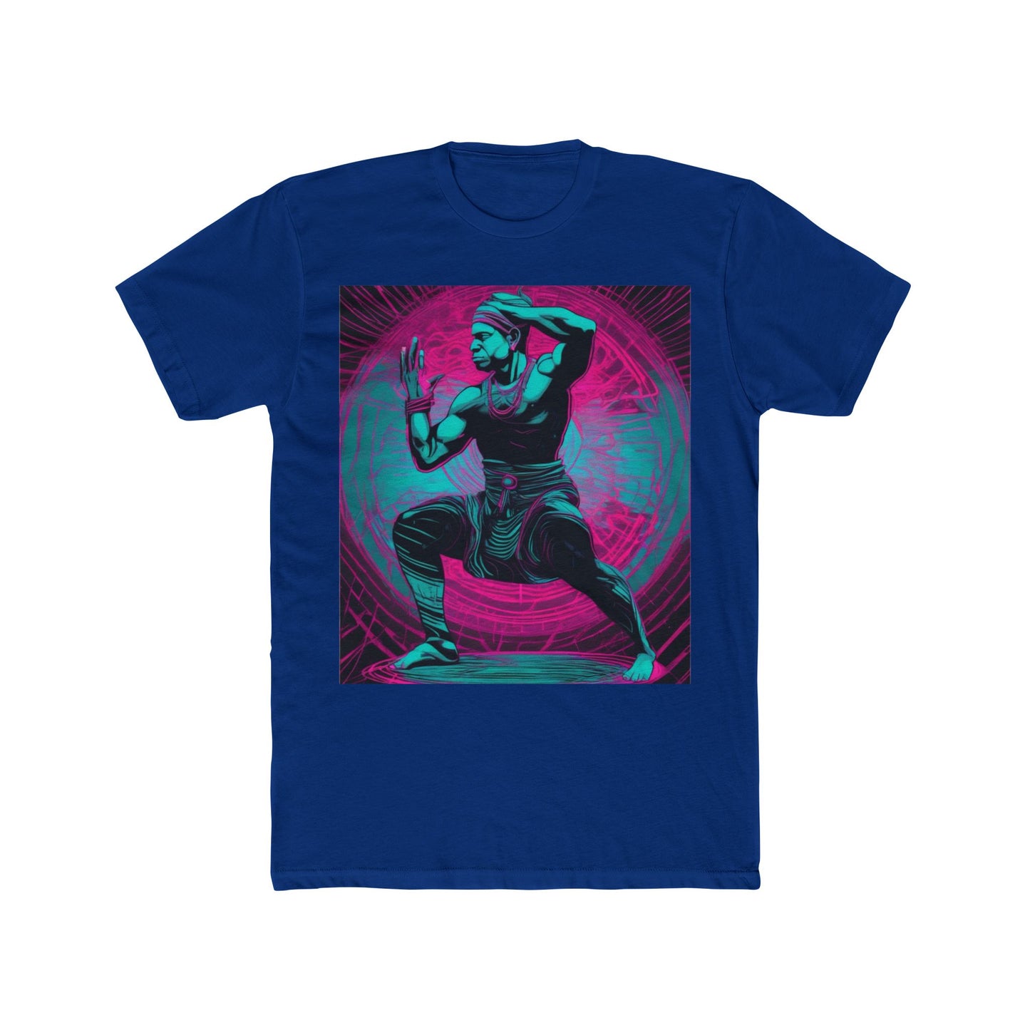 boostlete-rise-grind-scene-yogi-motion-line-art-0240 — Unisex Cotton Crew Tee (NL 3600)