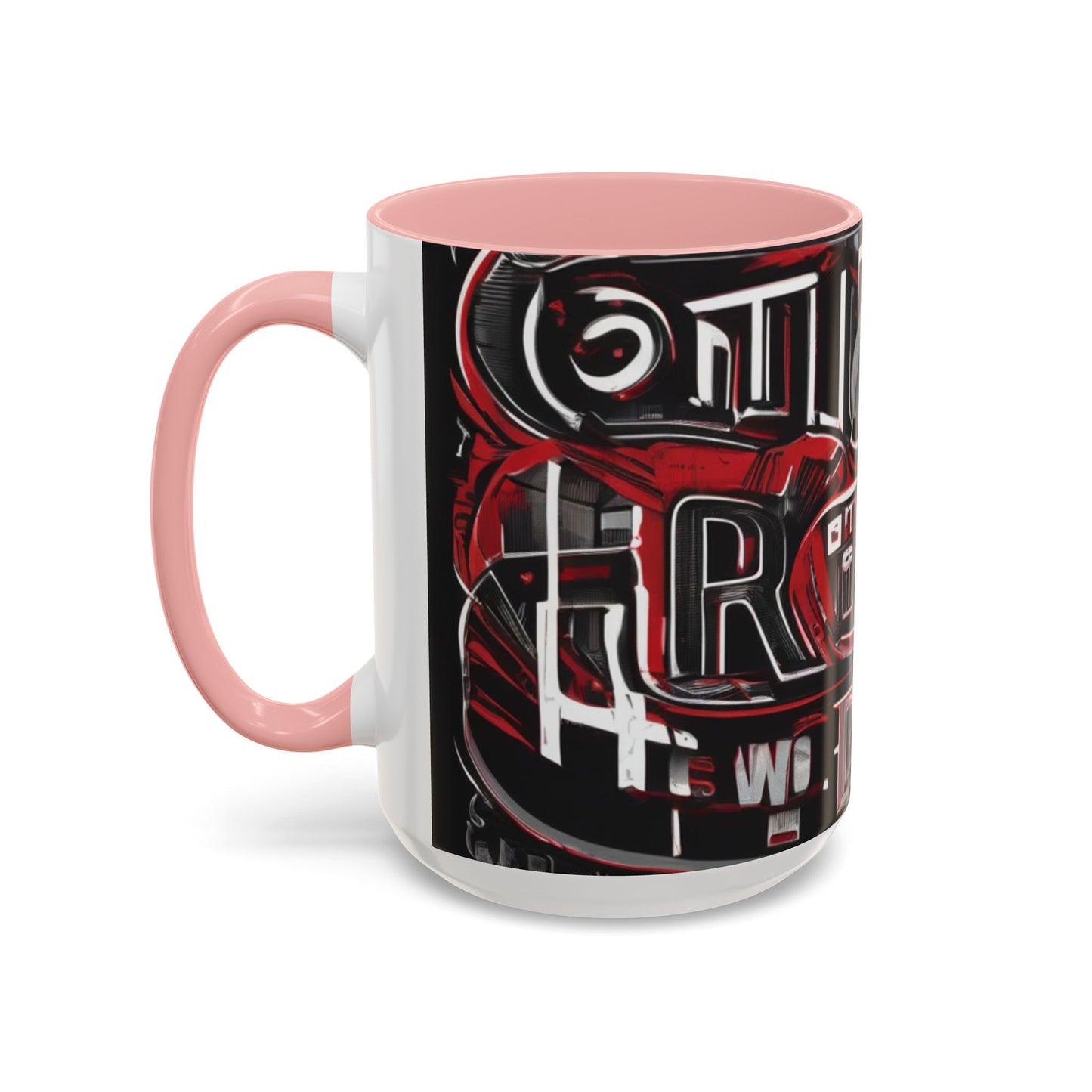 boostlete-boost-mode-type-win-the-day-outline-over-solid-monoline-0477 — Accent Mug 11/15oz