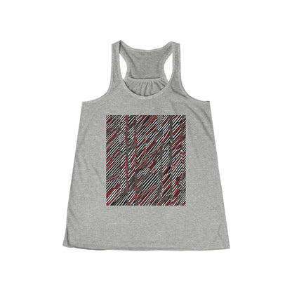 boostlete-field-day-pattern-diagonal-paper-0287 — Women's Flowy Racerback Tank (B+C 8800)