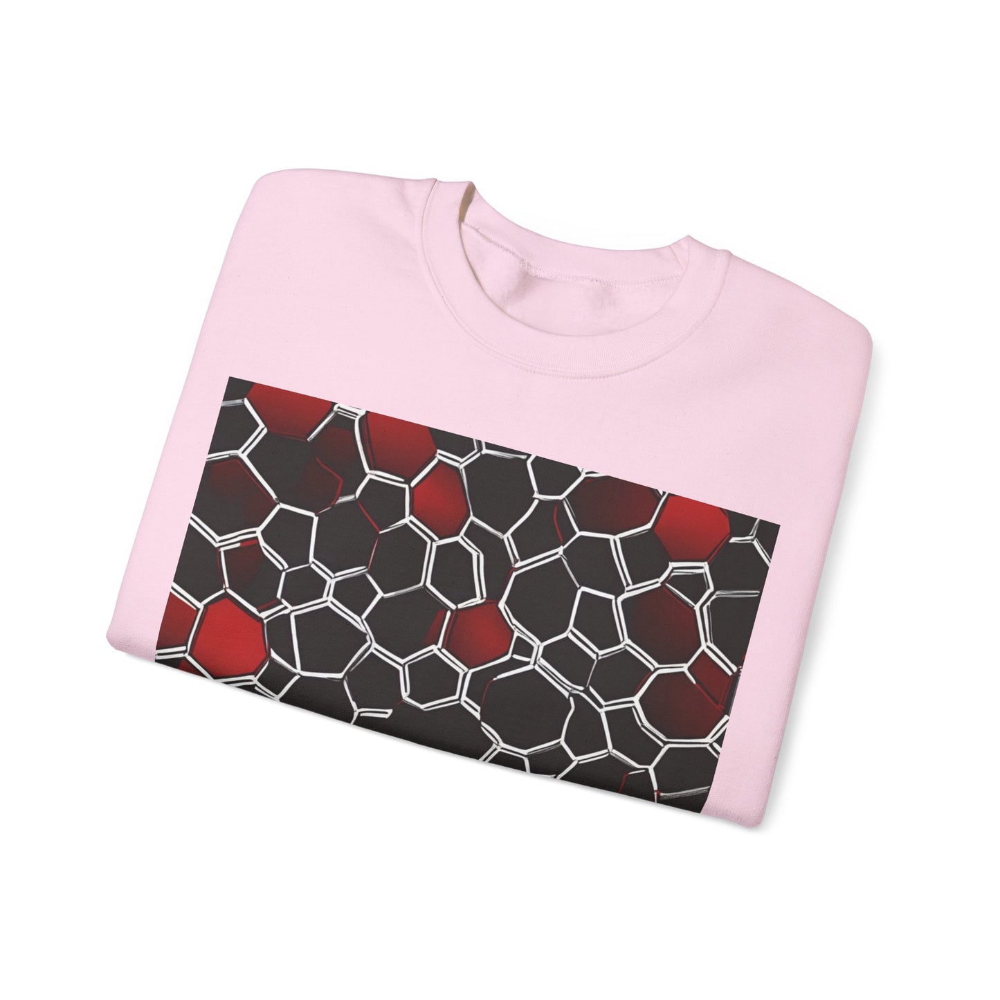 boostlete-quiet-power-pattern-hex-vector-0039 — Unisex Heavy Blend Crewneck (G18000)