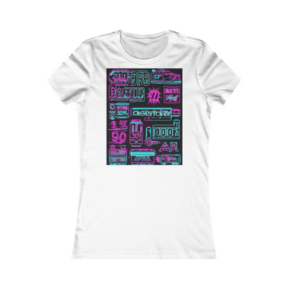 boostlete-rise-grind-type-battery-100-effort-split-blueprint-0205 — Women's Favorite Tee (B+C 6004)