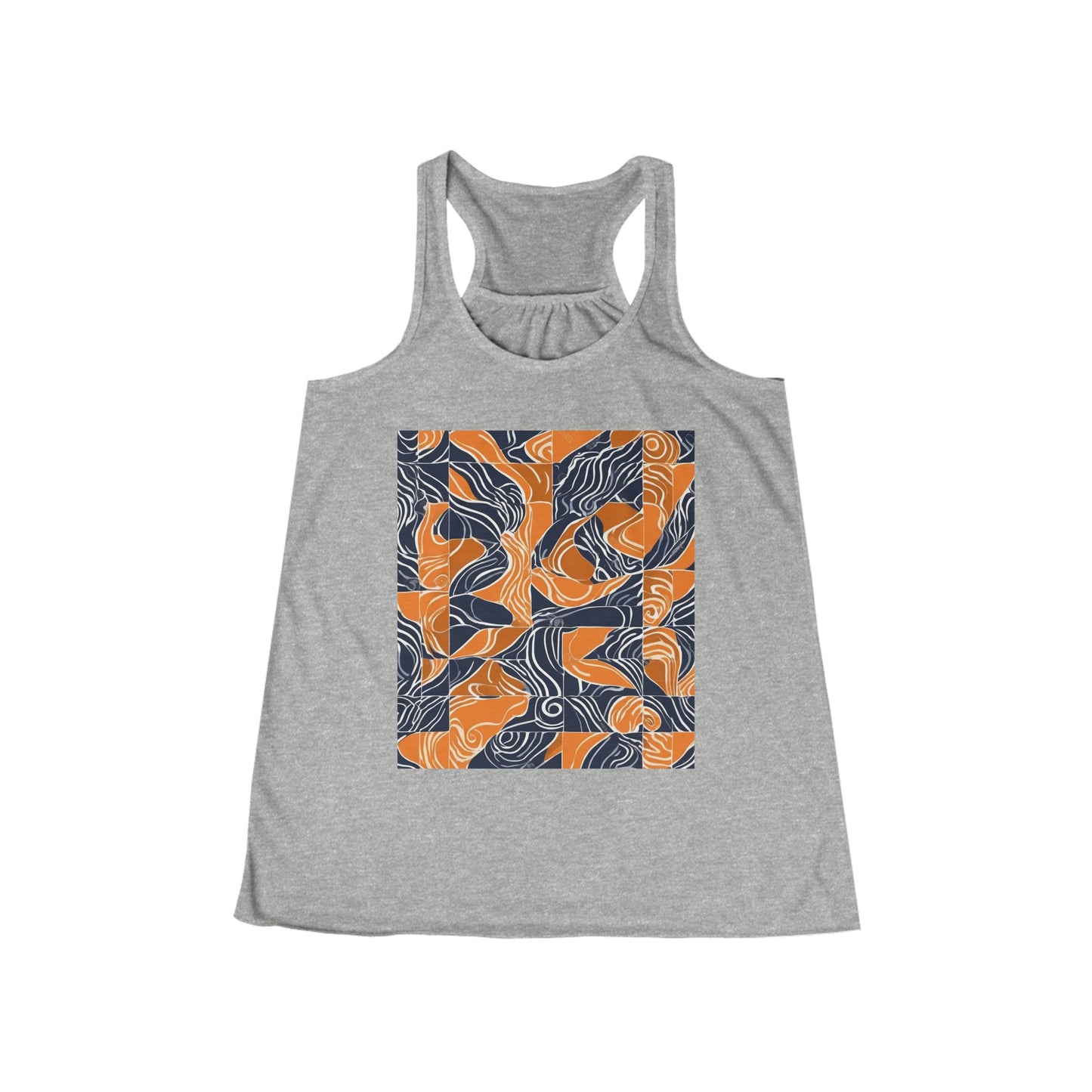 boostlete-rise-grind-pattern-sprint-vector-0207 — Women's Flowy Racerback Tank (B+C 8800)