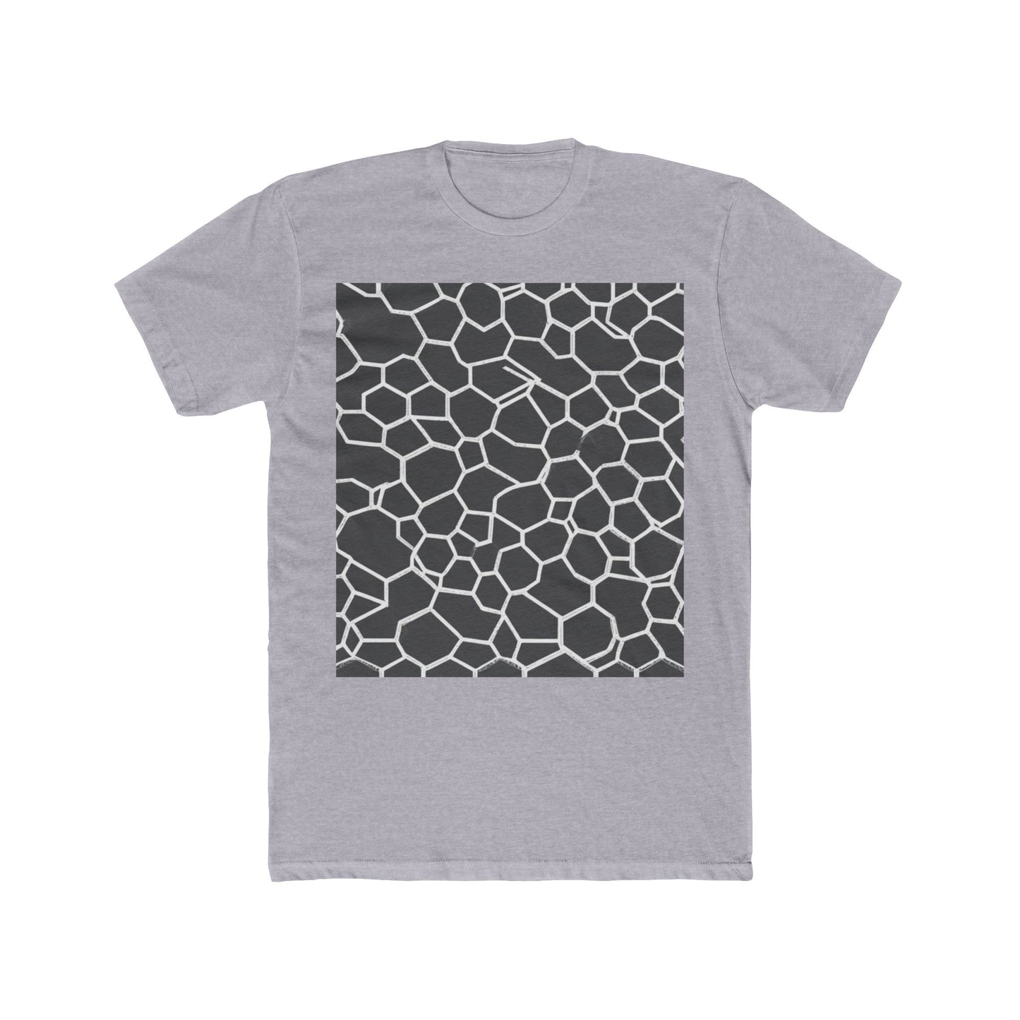 boostlete-iron-intent-pattern-hex-blueprint-0063 — Unisex Cotton Crew Tee (NL 3600)