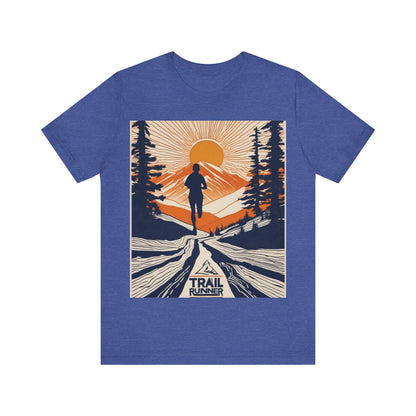 boostlete-iron-intent-scene-trail-glitch-badge-0100 — Unisex Jersey Short Sleeve (B+C 3001)