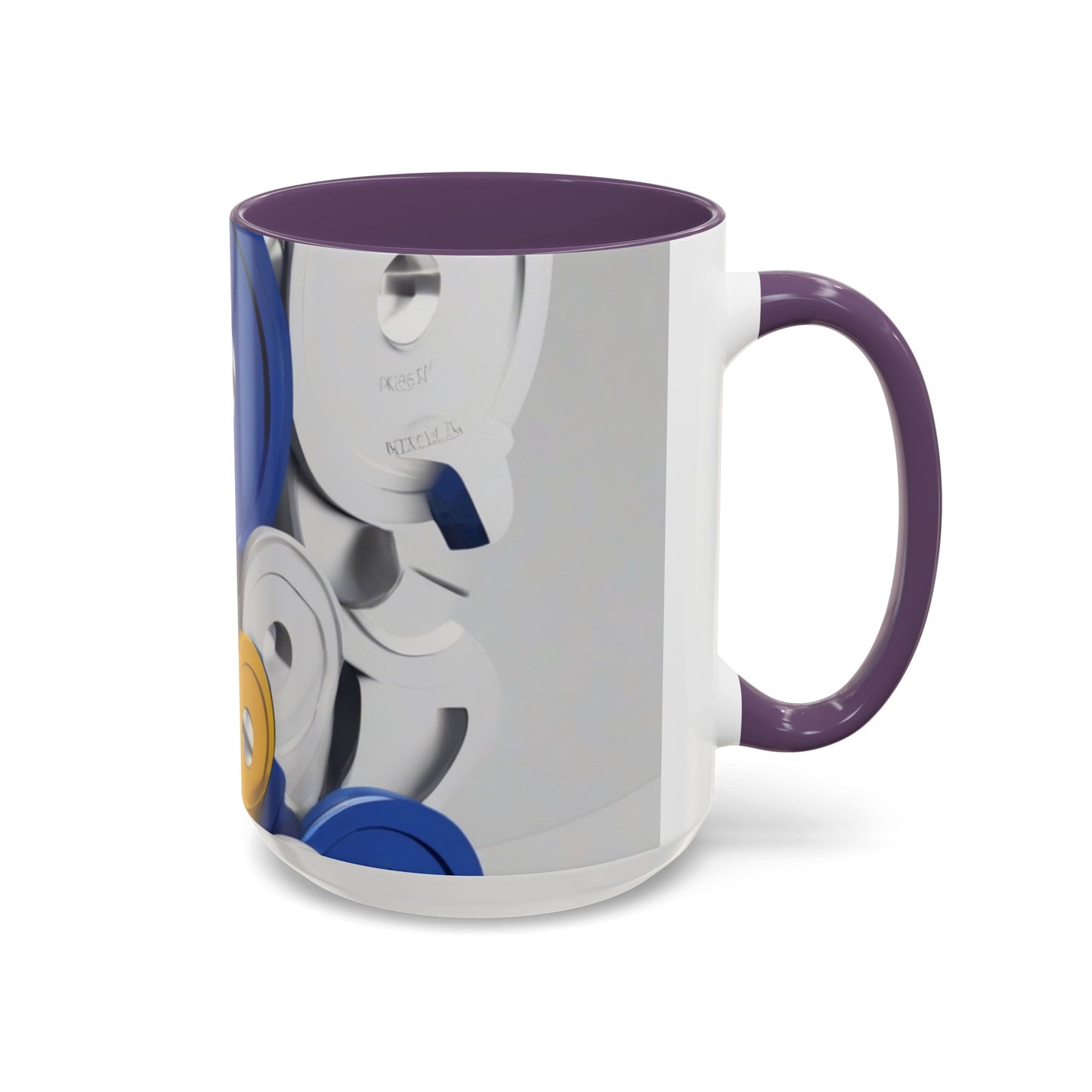 boostlete-field-day-icon-barbell-offset-geometric-0150 — Accent Mug 11oz/15oz