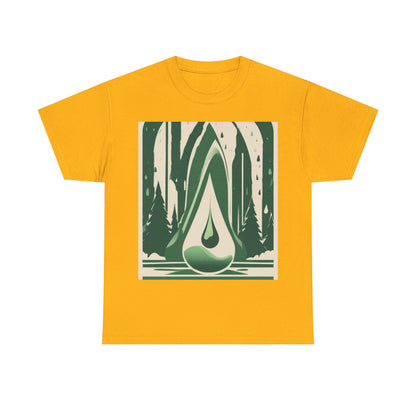 boostlete-quiet-power-icon-water-glitch-retro-0186 — Unisex Heavy Cotton Tee (Gildan 5000)