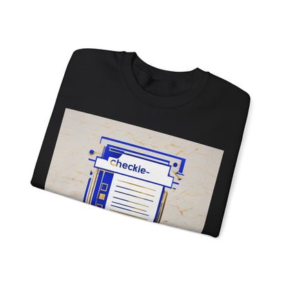 boostlete-am-crew-icon-checklist-glitch-badge-0018 — Unisex Heavy Blend Crewneck Sweatshirt (Gildan)