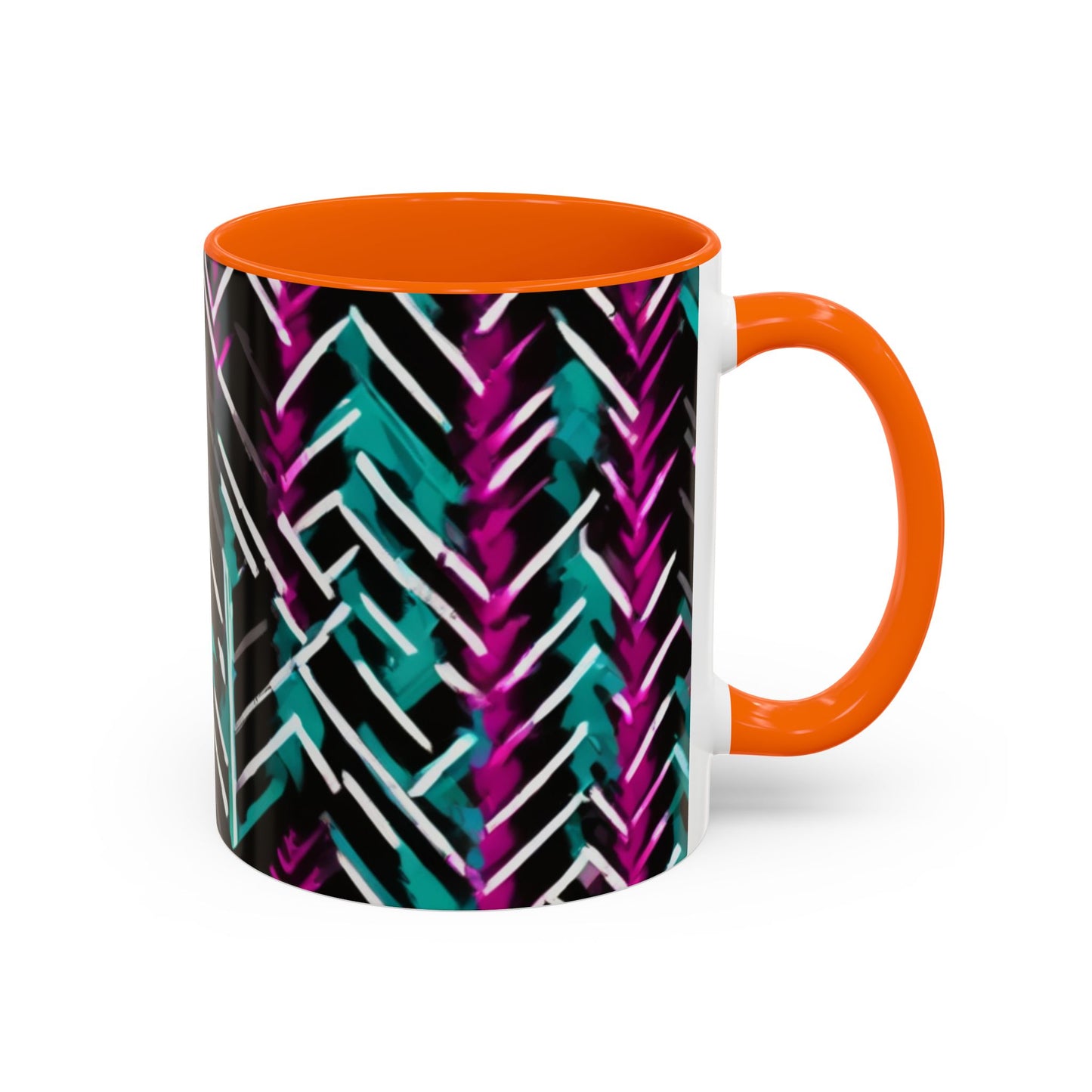 boostlete-recovery-progress-pattern-chevron-retro-0243 — Accent Mug 11/15oz