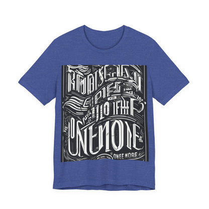 boostlete-mile-by-mile-type-one-more-split-line-art-0001 — Unisex Jersey Short Sleeve (B+C 3001)