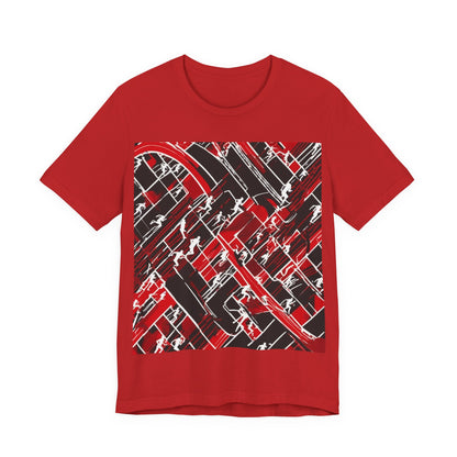 boostlete-pr-season-scene-marathoner-outline-modern-0124 — Unisex Jersey Short Sleeve (B+C 3001)