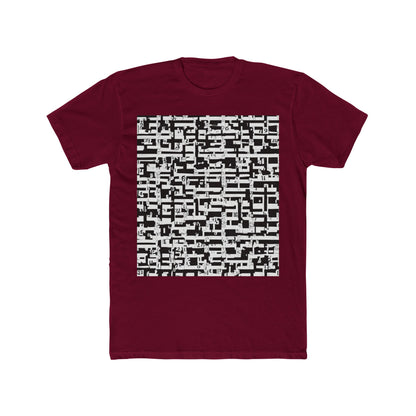 boostlete-iron-intent-pattern-plate-number-badge-0171 — Unisex Cotton Crew Tee (NL 3600)