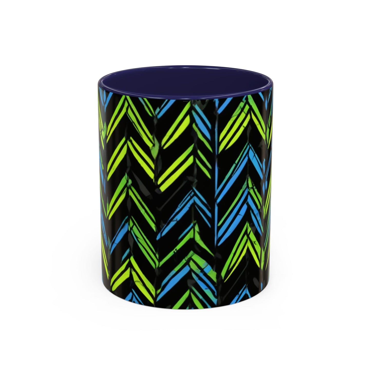 boostlete-mile-by-mile-pattern-chevron-monoline-0051 — Accent Mug 11oz/15oz