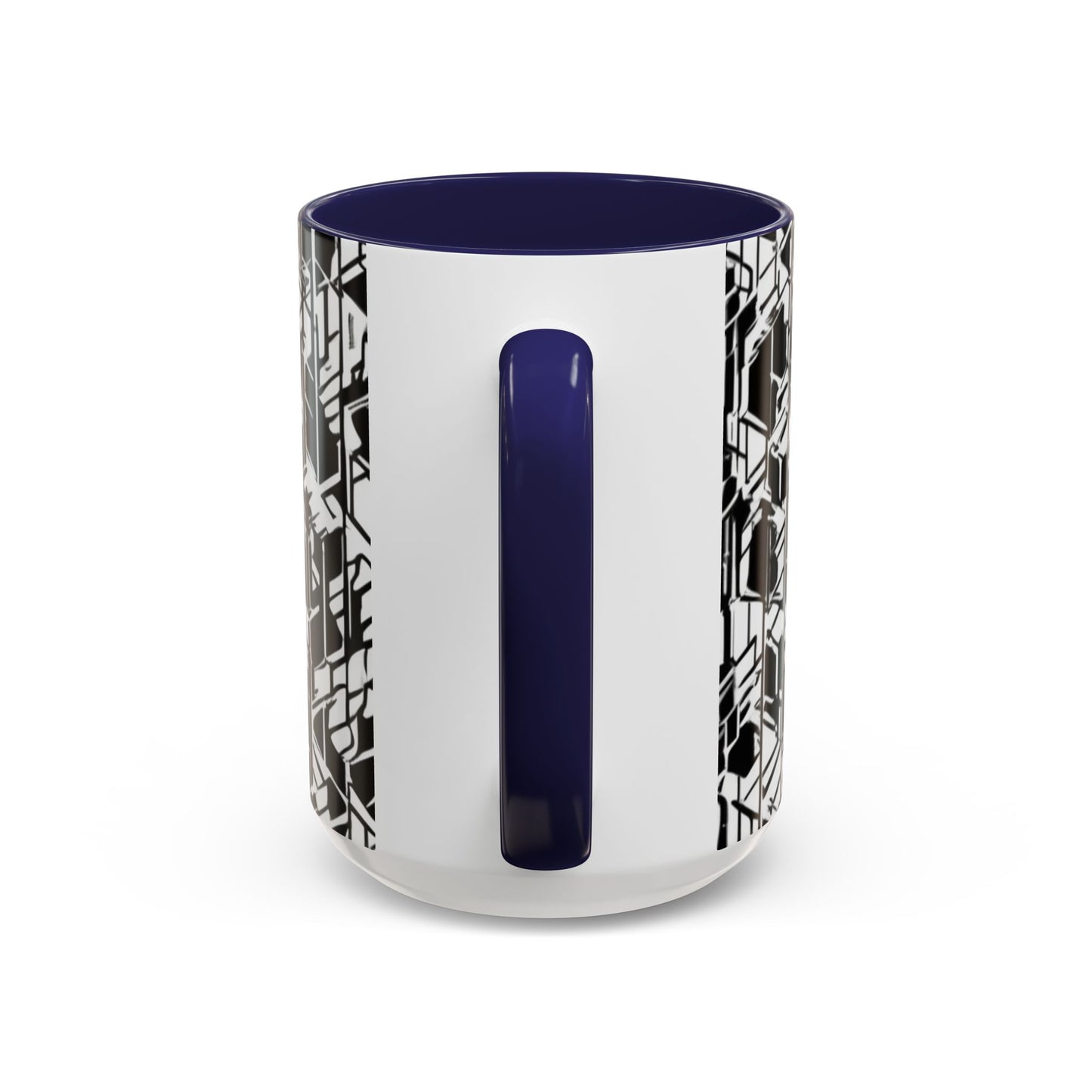 boostlete-field-day-pattern-micro-blueprint-0927 — Accent Mug 11/15oz